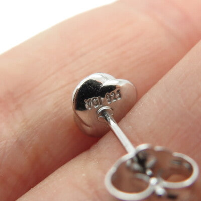 925 Sterling Silver Rose Flower Stud Earrings