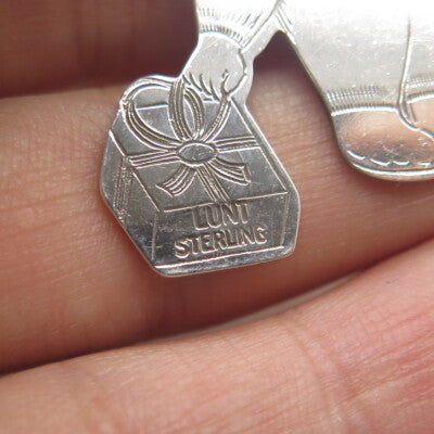 LUNT 925 Sterling Silver Vintage Boy w/ Gift Box 3D Pendant