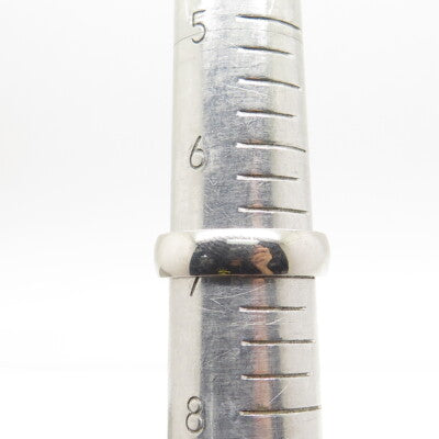 GLAMIRA 925 Sterling Silver Real Diamond Wedding Band Ring Size 7