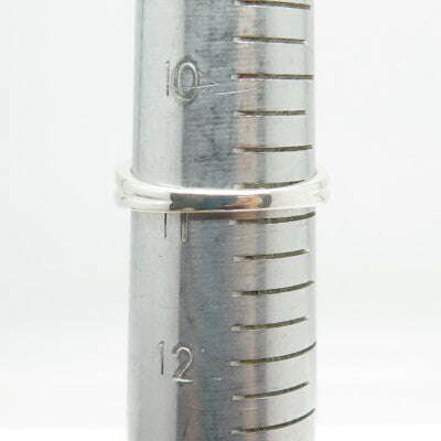 HK JEWELS 925 Sterling Silver Real Round-Cut Diamond Ring Size 11