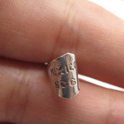925 Sterling Silver Vintage Mexico Seashell 3D Pendant