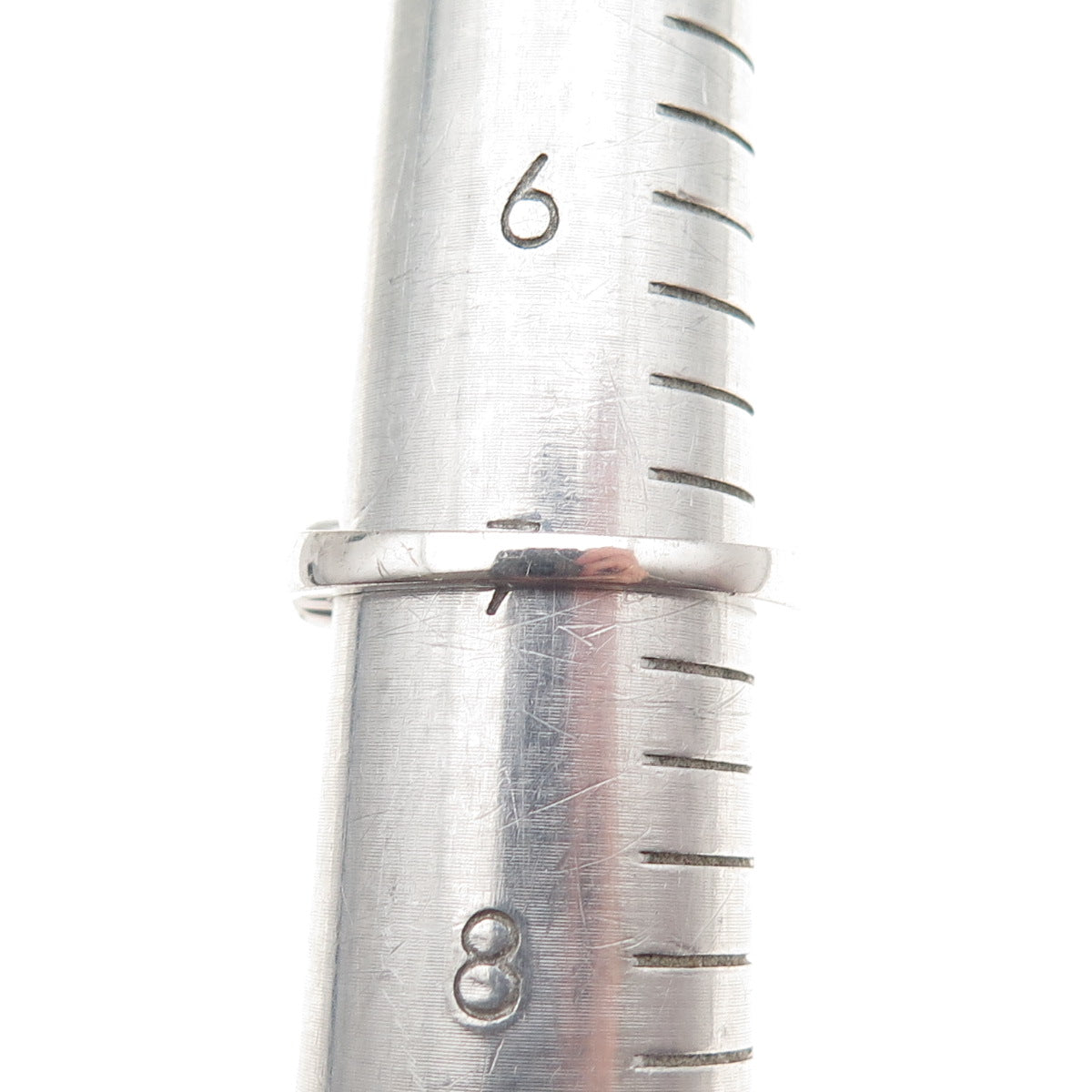 925 Sterling Silver Round-Cut C Z Half Eternity Ring Size 7