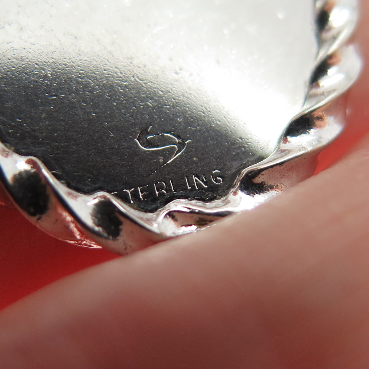SPENCER CO. 925 Sterling Silver Vintage I Love You Charm Pendant