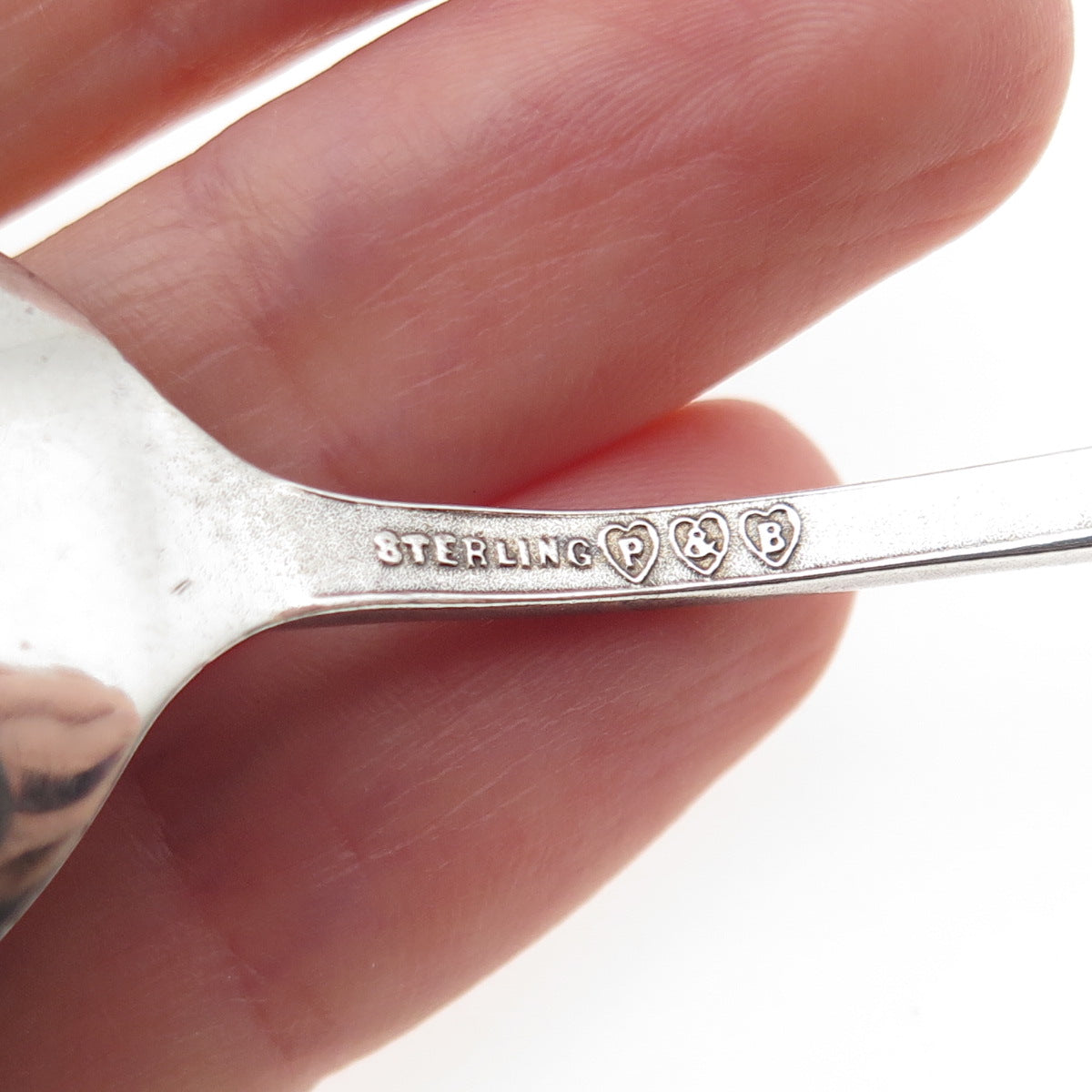 PAYE & BAKER 925 Sterling Silver Antique Art Deco Enamel Mexico Coffee Spoon