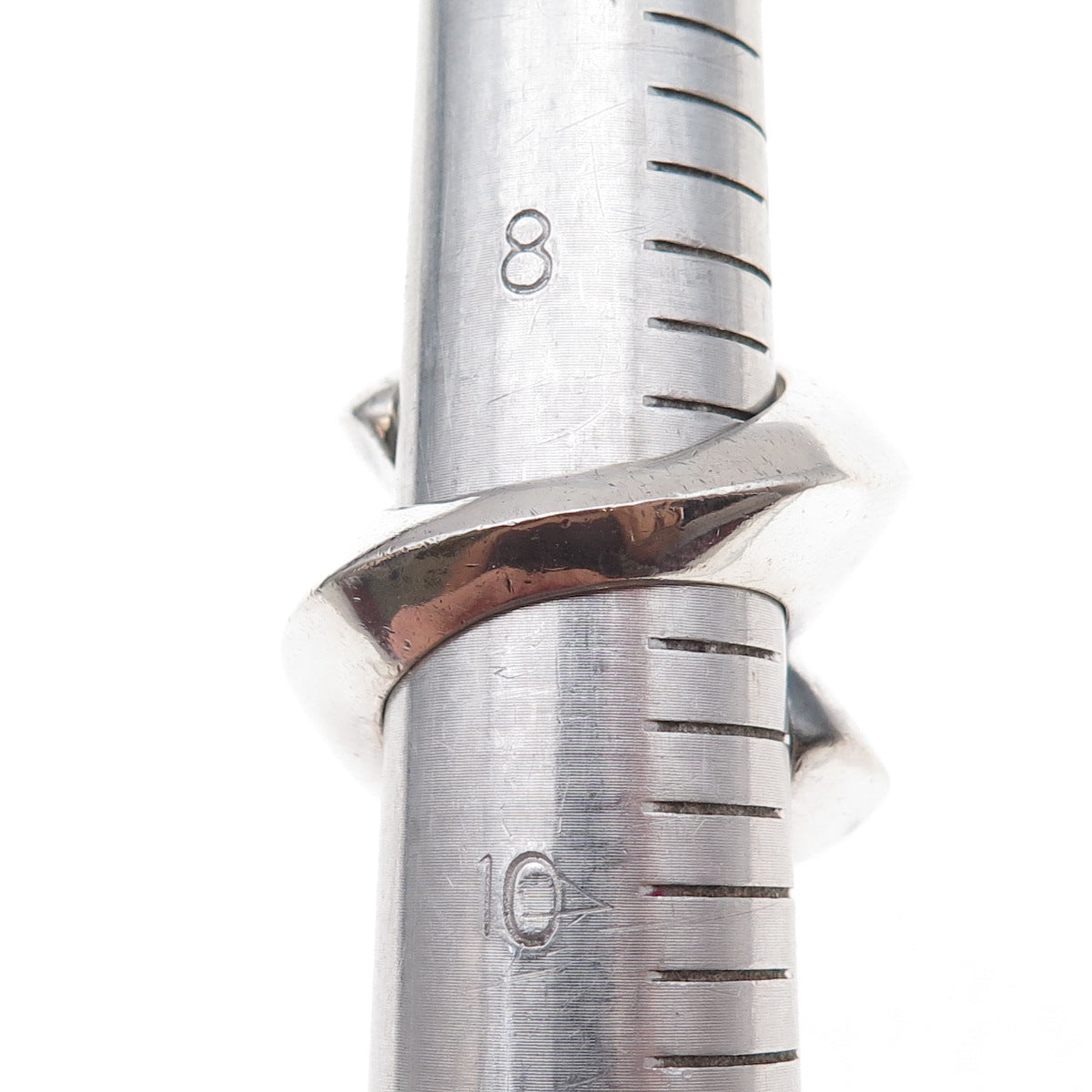 Bayanihan 925 Sterling Silver Vintage Modernist Oxidized Statement Ring Size 9