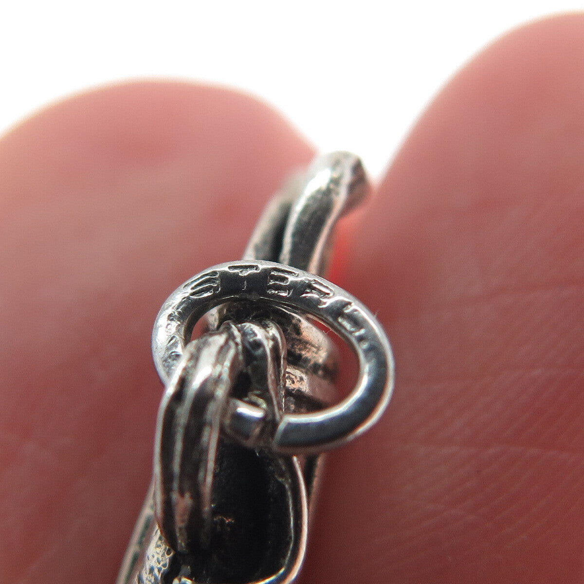 925 Sterling Silver Vintage Golf Club Oxidized Minimalist Charm Pendant