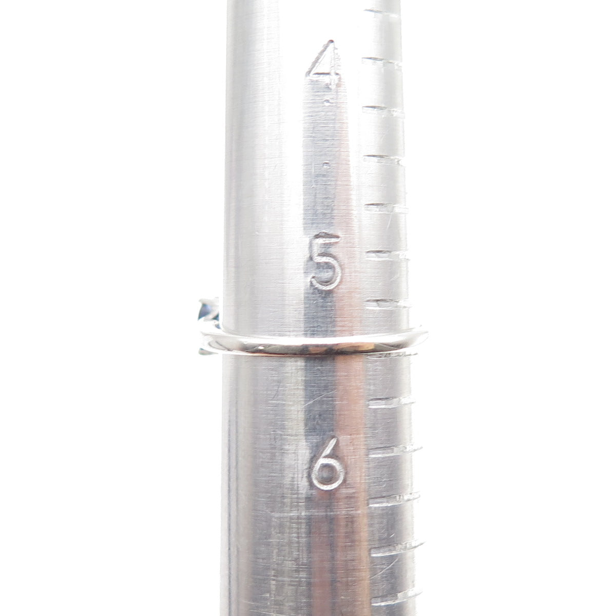 925 Sterling Silver Real Oval-Cut Sapphire Cluster Ring Size 5.5