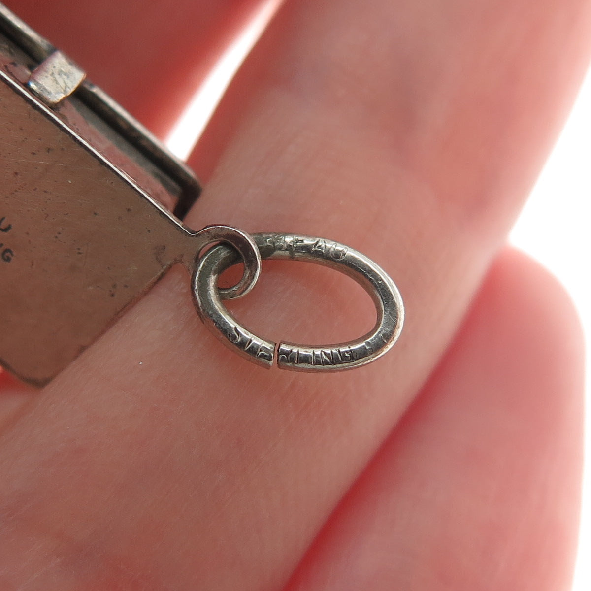 BEAU 925 Sterling Silver Antique Sweet For The Sweet Box Minimalist Pendant