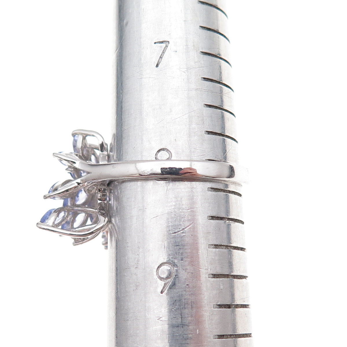 Chuck Clemency 925 Sterling Silver Real Tanzanite Butterfly Ring Size 8.25