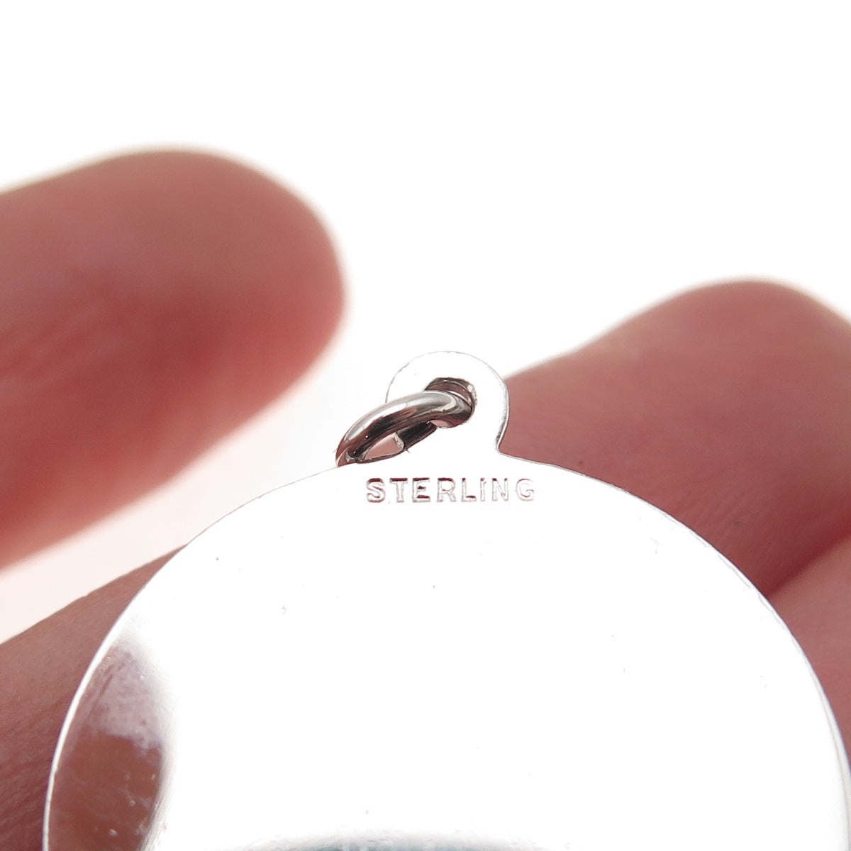 925 Sterling Silver Vintage Enamel Home Is Where The Heart Is Charm Pendant