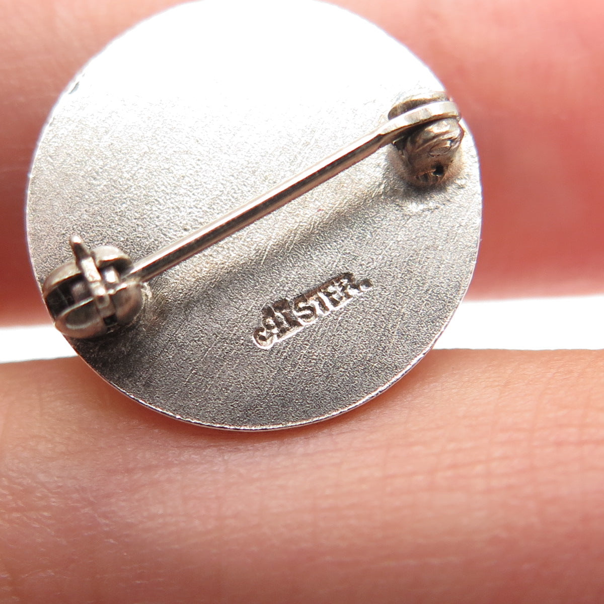 925 Sterling Silver Vintage Stern Brothers 10 Years Minimalist Pin Brooch