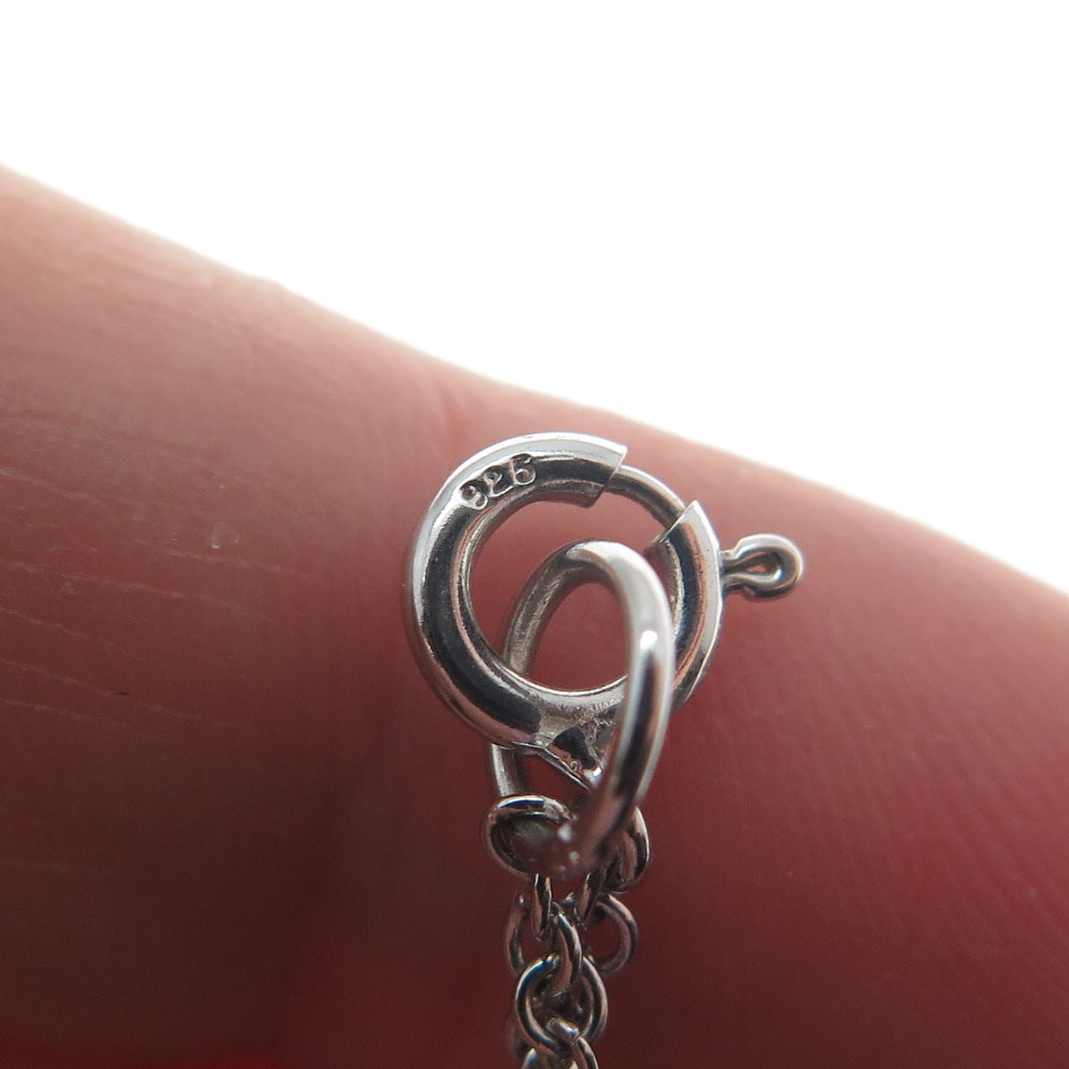 925 Sterling Silver Pear-Cut Lime Citrine Gem & C Z Cable Chain Necklace 18"