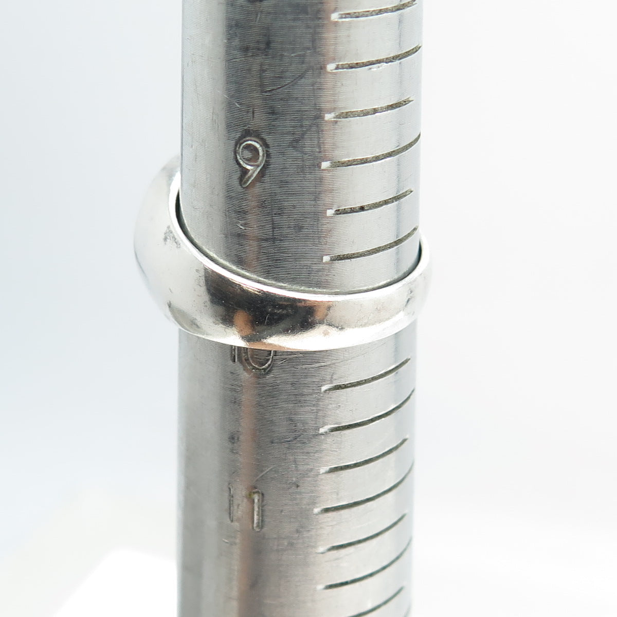 925 Sterling Silver Vintage Rainbow Enamel "Happy Pride" Signet Ring Size 10