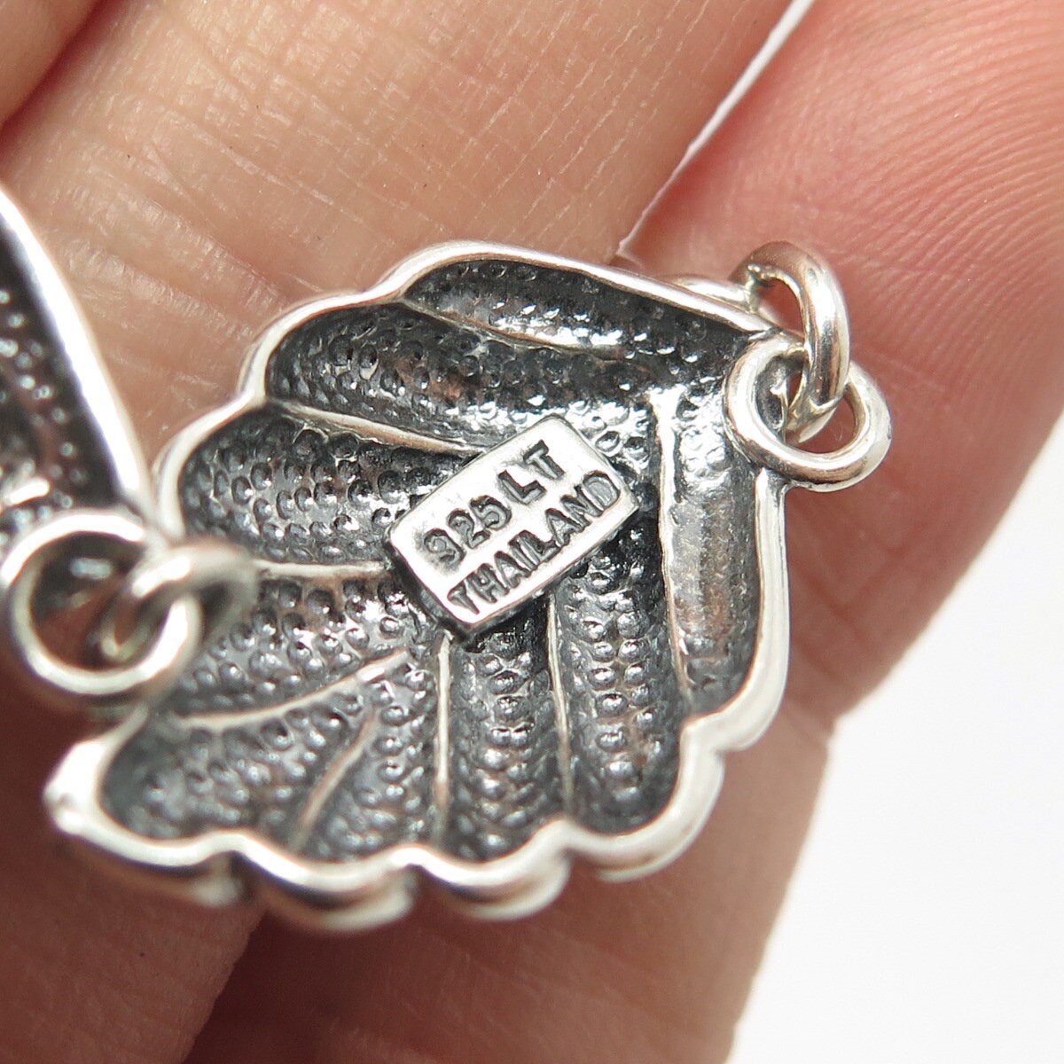 925 Sterling Silver Vintage Leaf Link Bracelet 8.25"