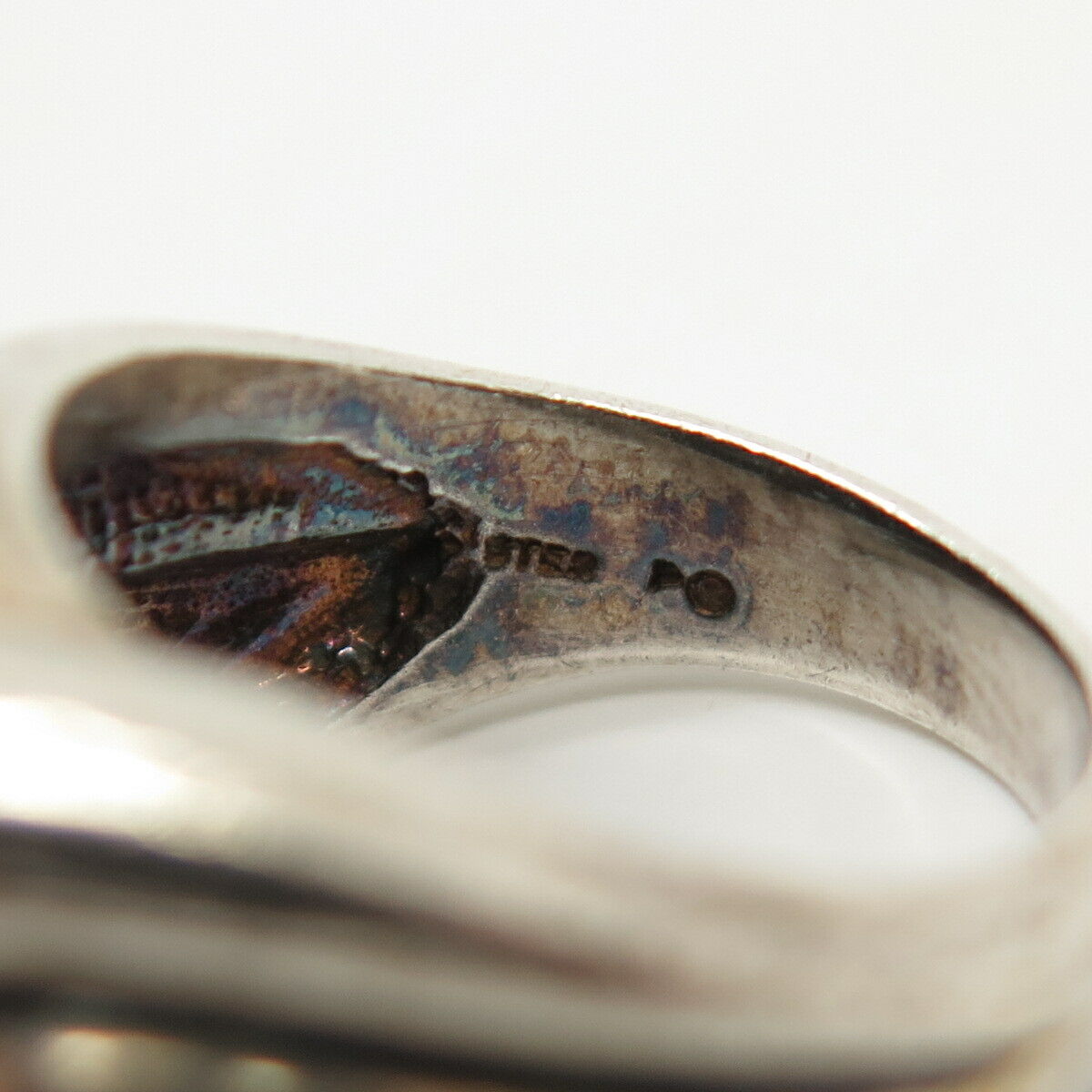 925 Sterling Silver Vintage Puffy Knot Ring Size 6 3/4