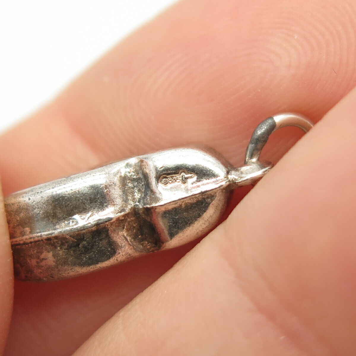 835 Silver Vintage Boot Shoe Design Charm Pendant
