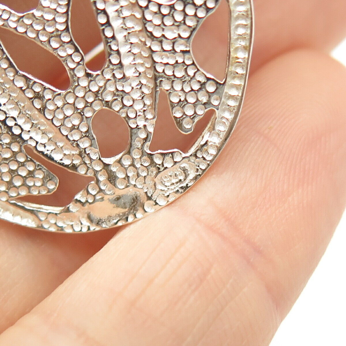 925 Sterling Silver Letter "O" Initial Design Pendant