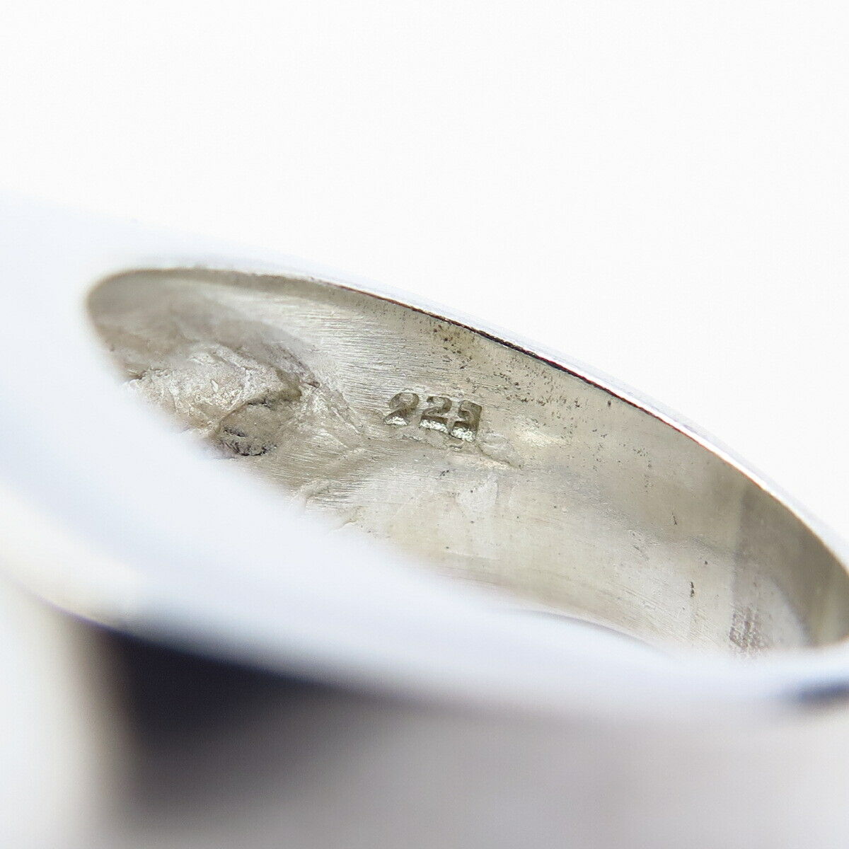 925 Sterling Silver Vintage Modernist Ring Size 6 1/4