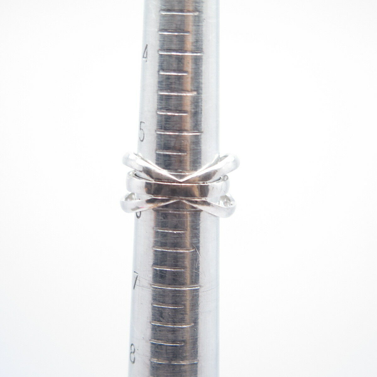 925 Sterling Silver Pave C Z Ring Size 6