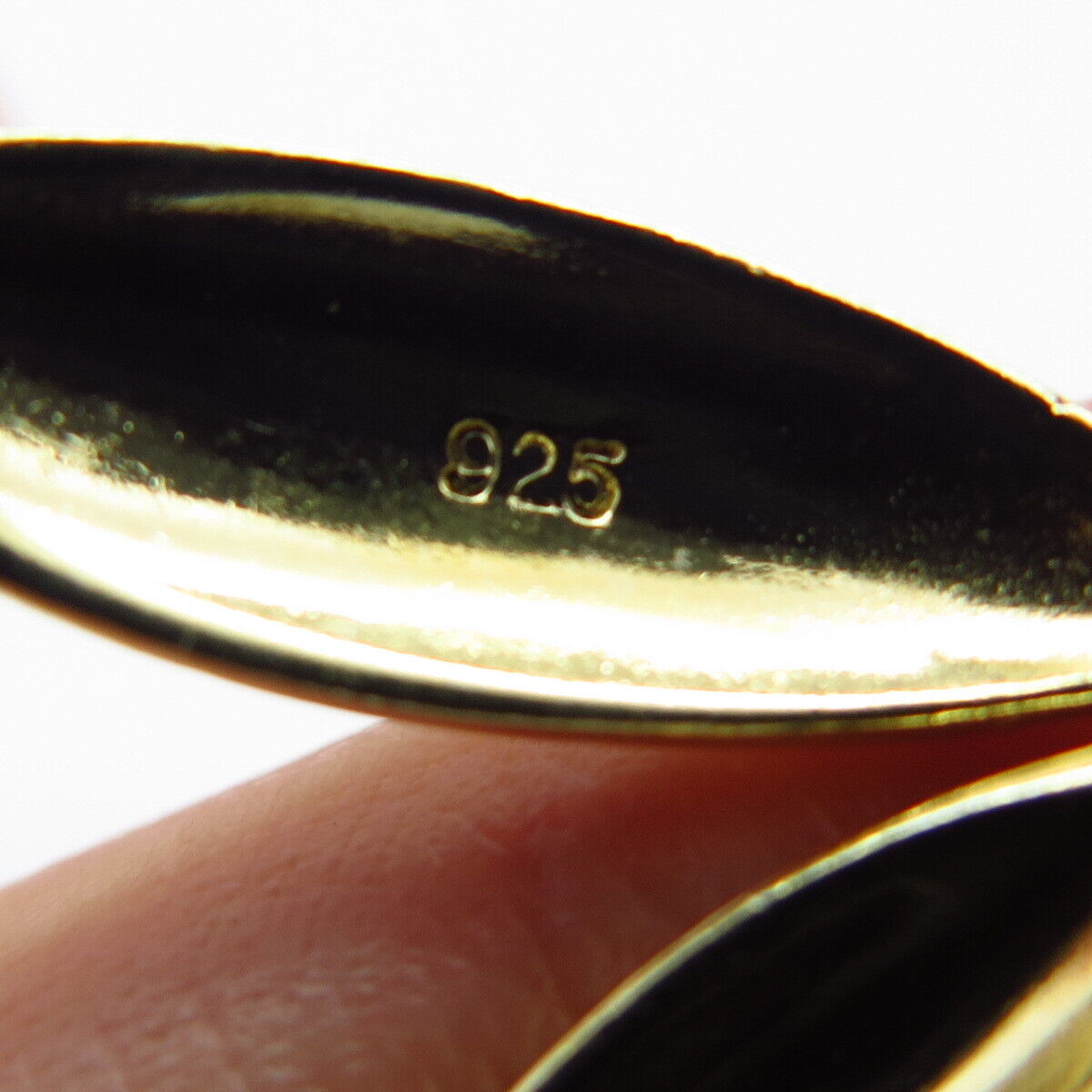 925 Sterling Silver Gold Plated Vintage Butterfly Slide Pendant