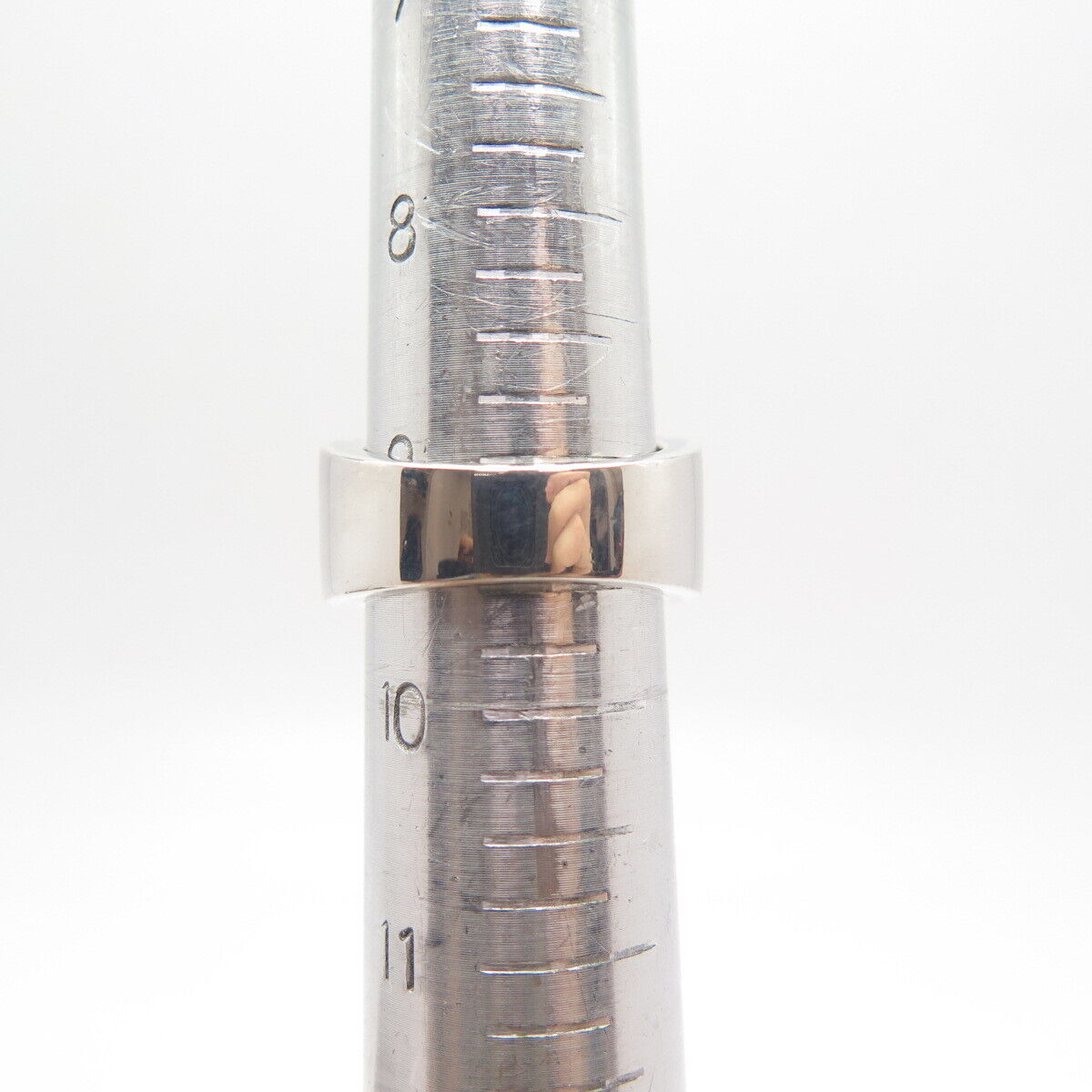 925 Sterling Silver C Z Square Signet Ring Size 9.5