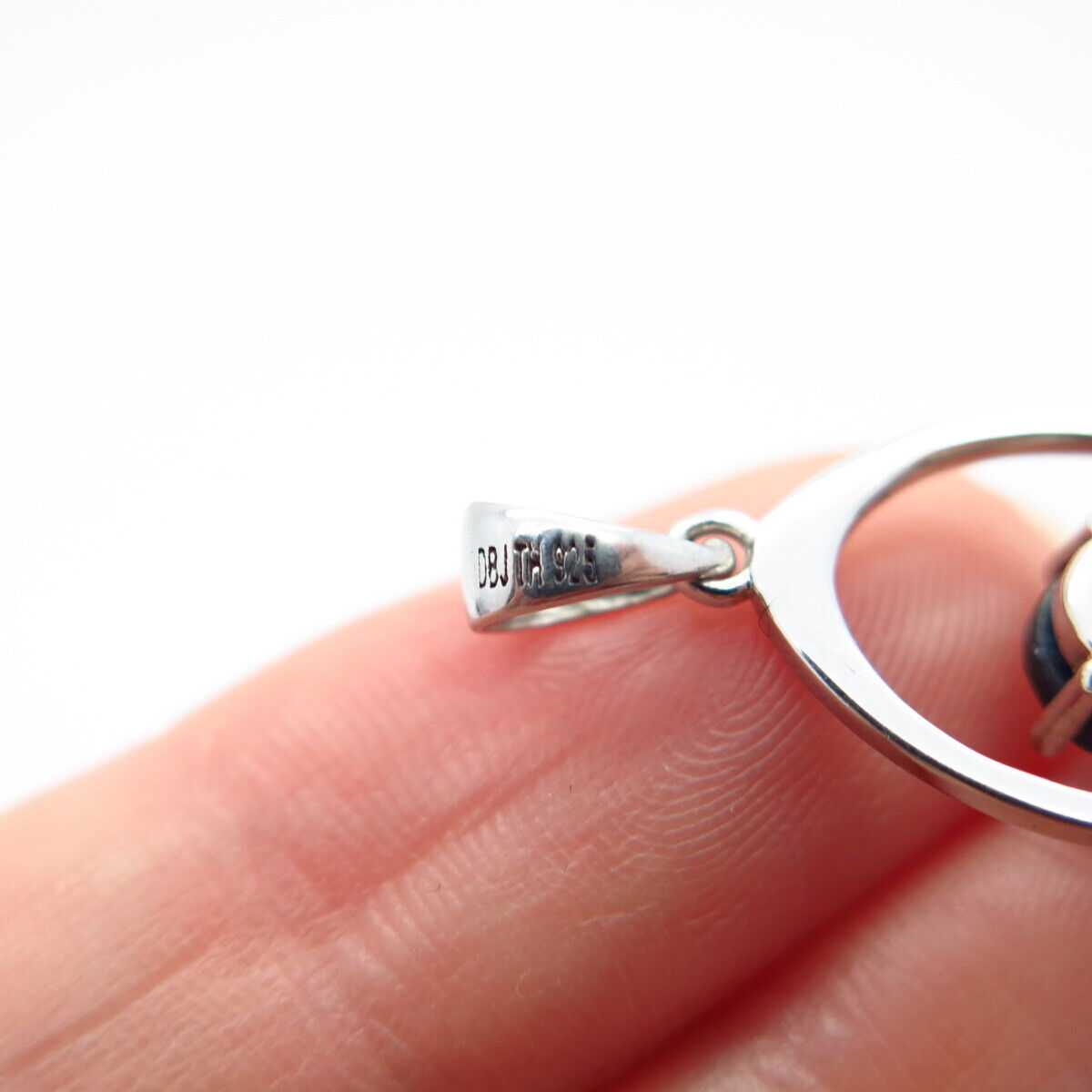 925 Sterling Silver Lab-Created Sapphire Pendant