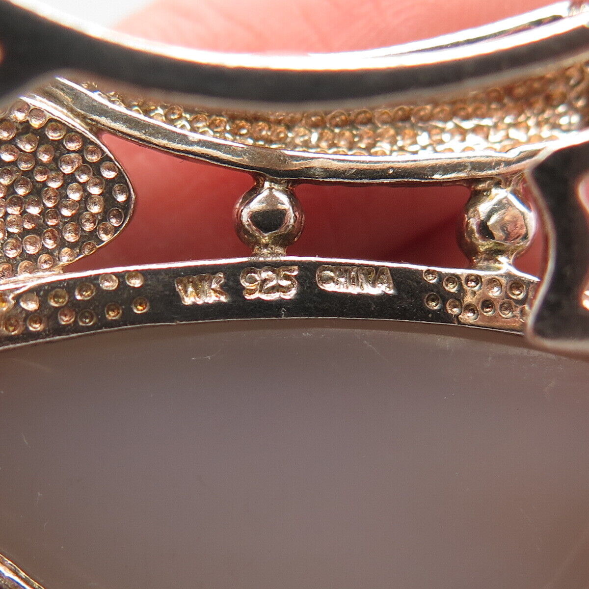 925 Sterling Silver Vintage Whitney Kelly Real Druzy Opal Gem Modernist Pendant