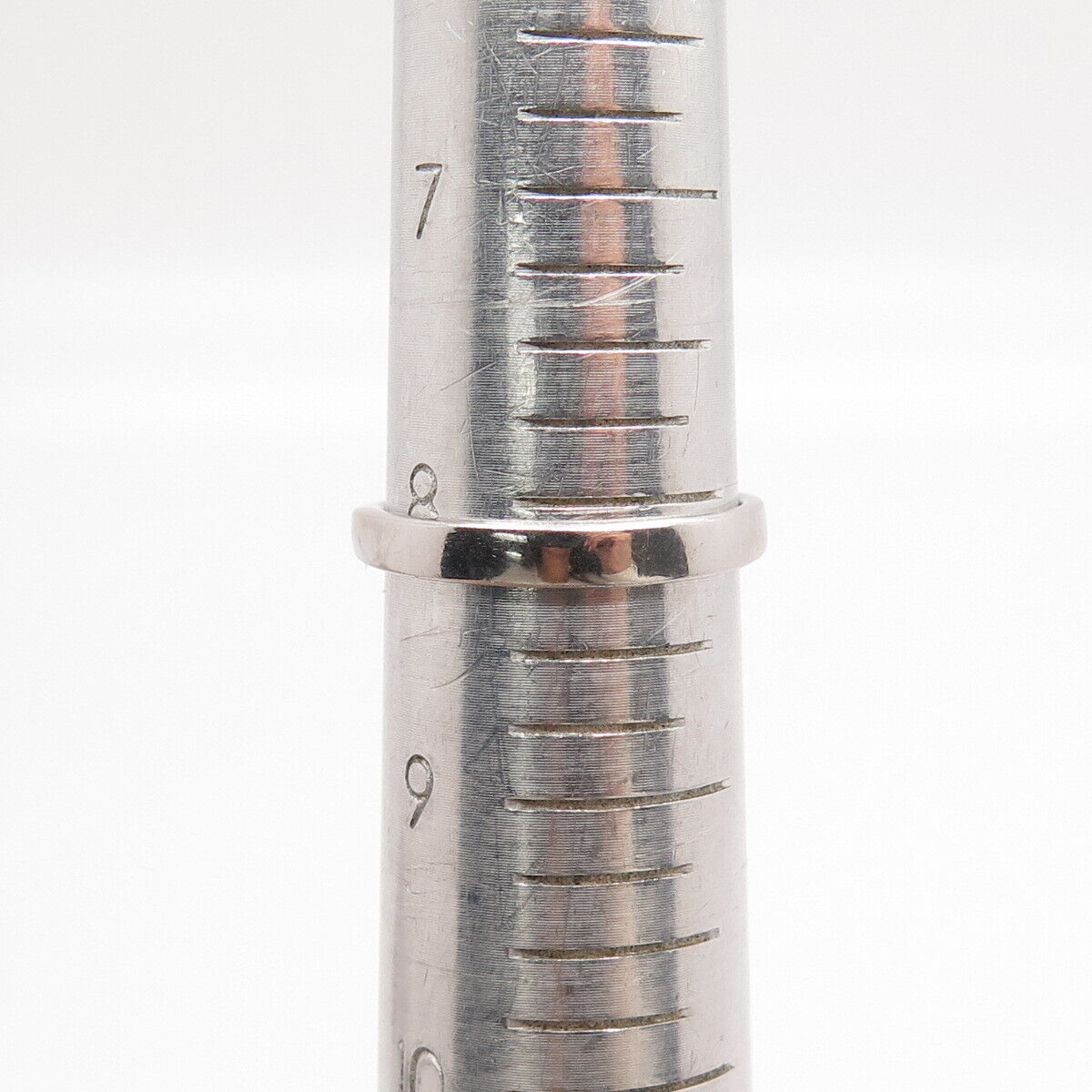 925 Sterling Silver Pave C Z Braided Ring Size 8.25