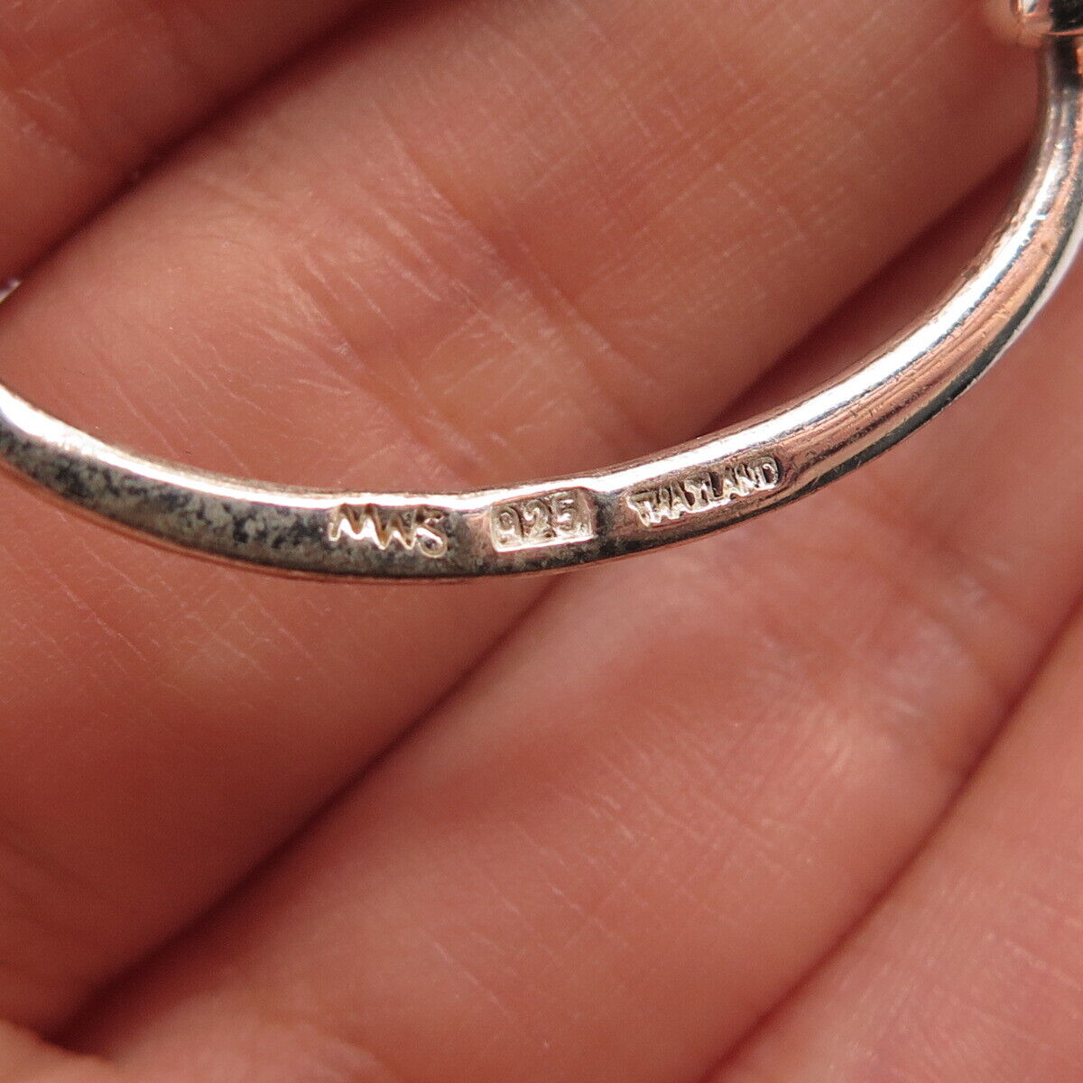 925 Sterling Silver Oval Link Chain Necklace 18"