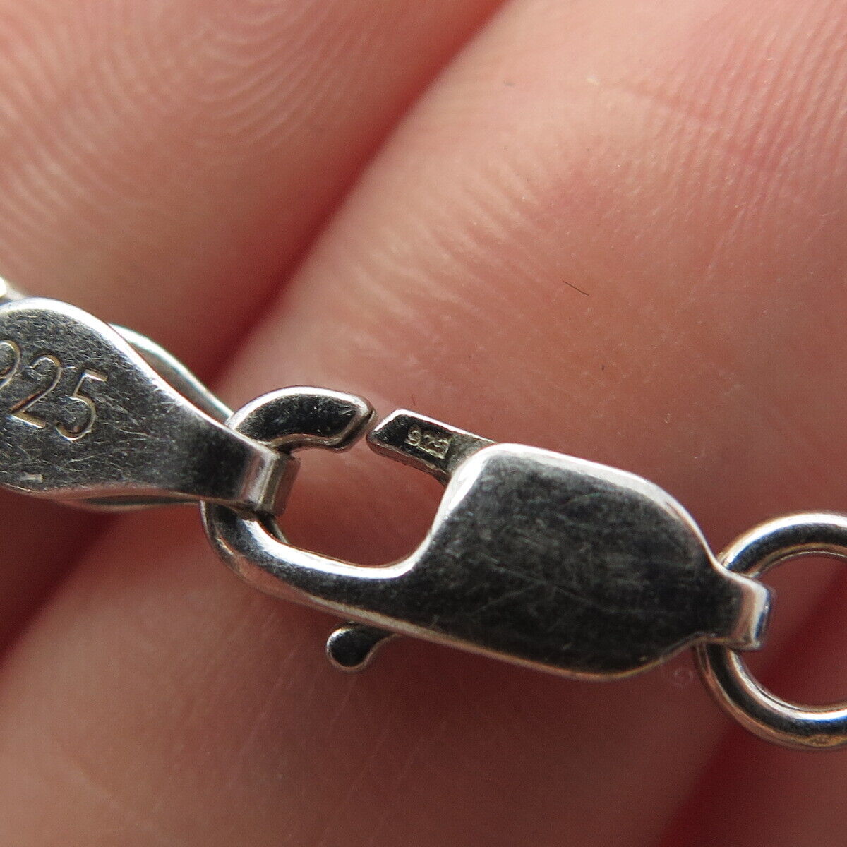 925 Sterling Silver Cuban Link Chain Necklace 20"