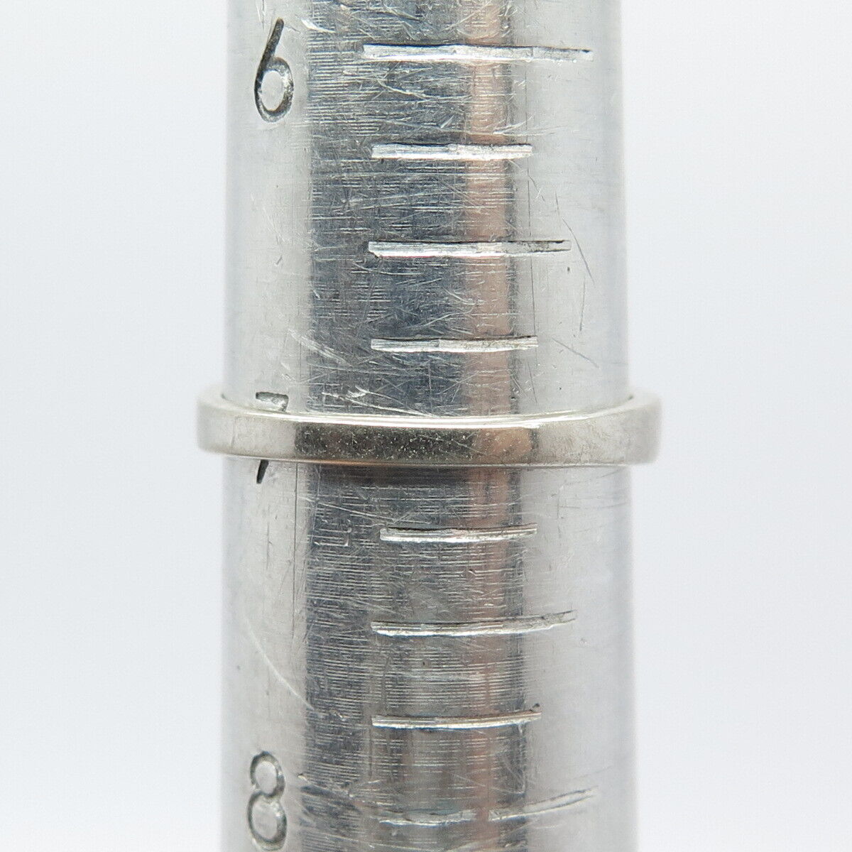 925 Sterling Silver Lab-Created Sapphire Gem & C Z Ring Size 7