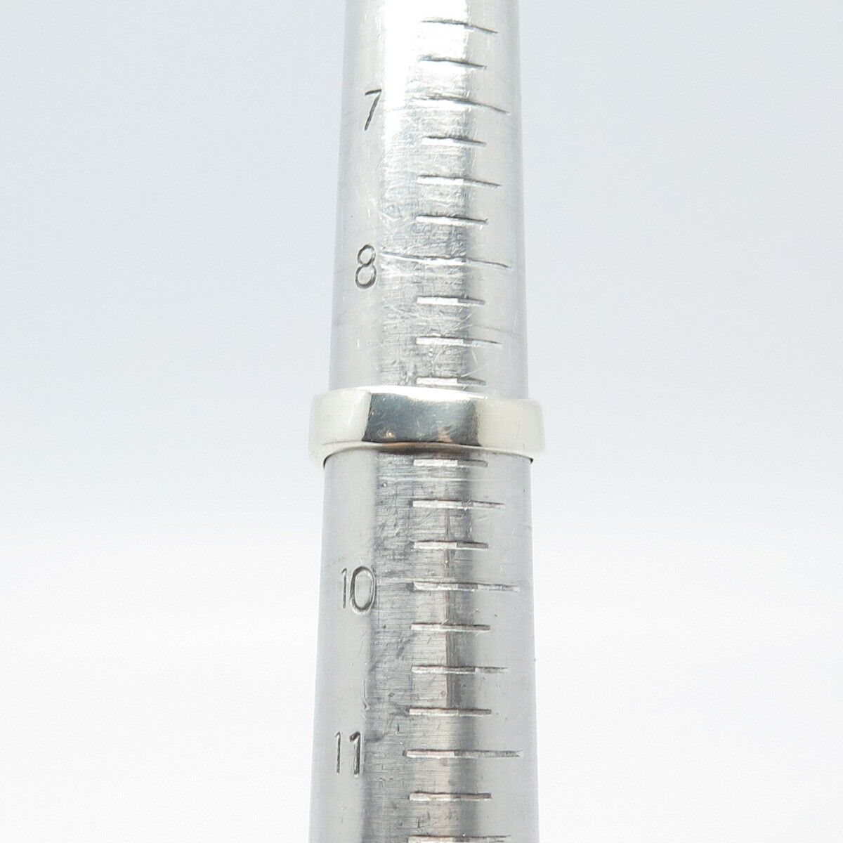 925 Sterling Silver Vintage Modernist Ring Size 9.25