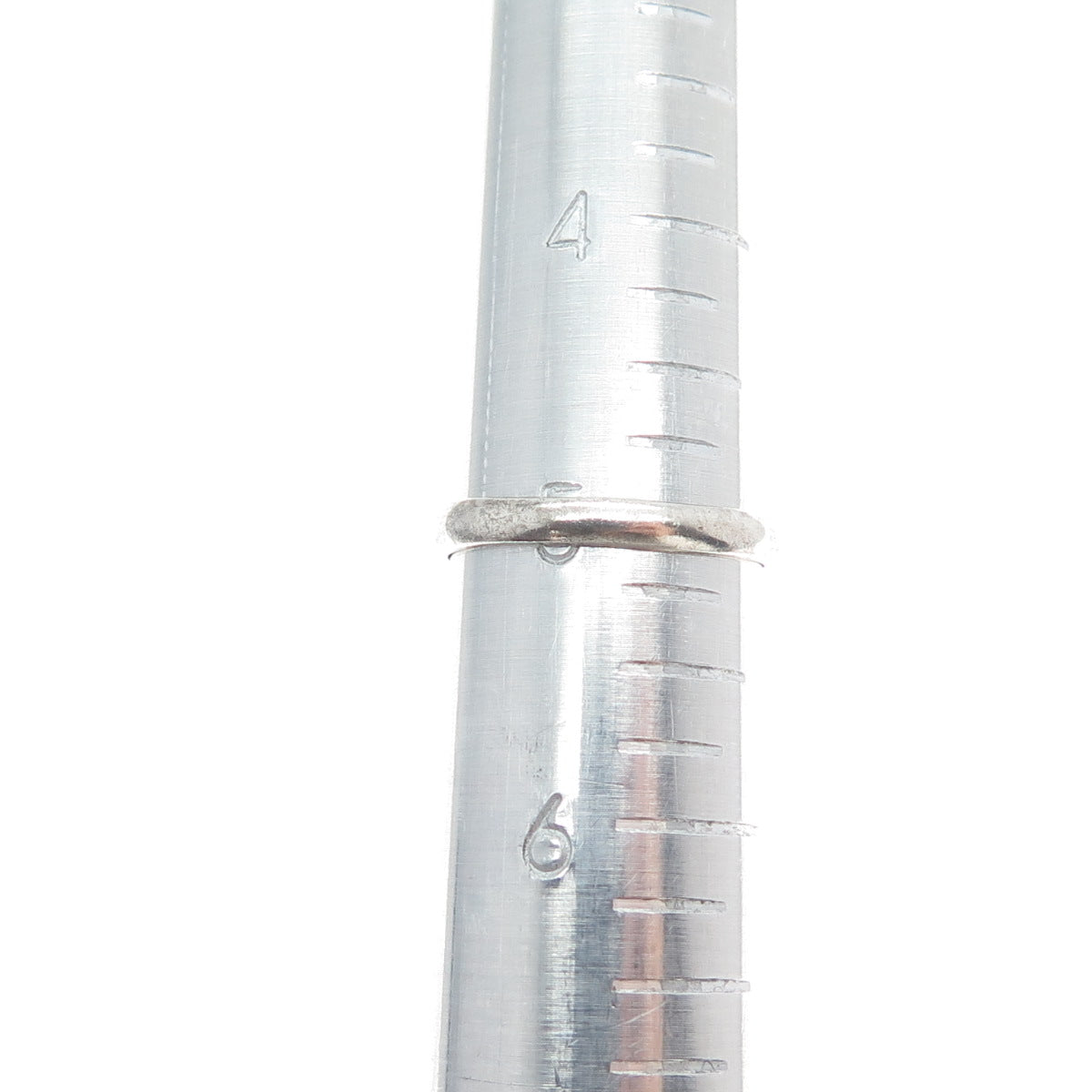 925 Sterling Silver Vintage Real Sleeping Beauty Turquoise Oxidized Ring Size 5