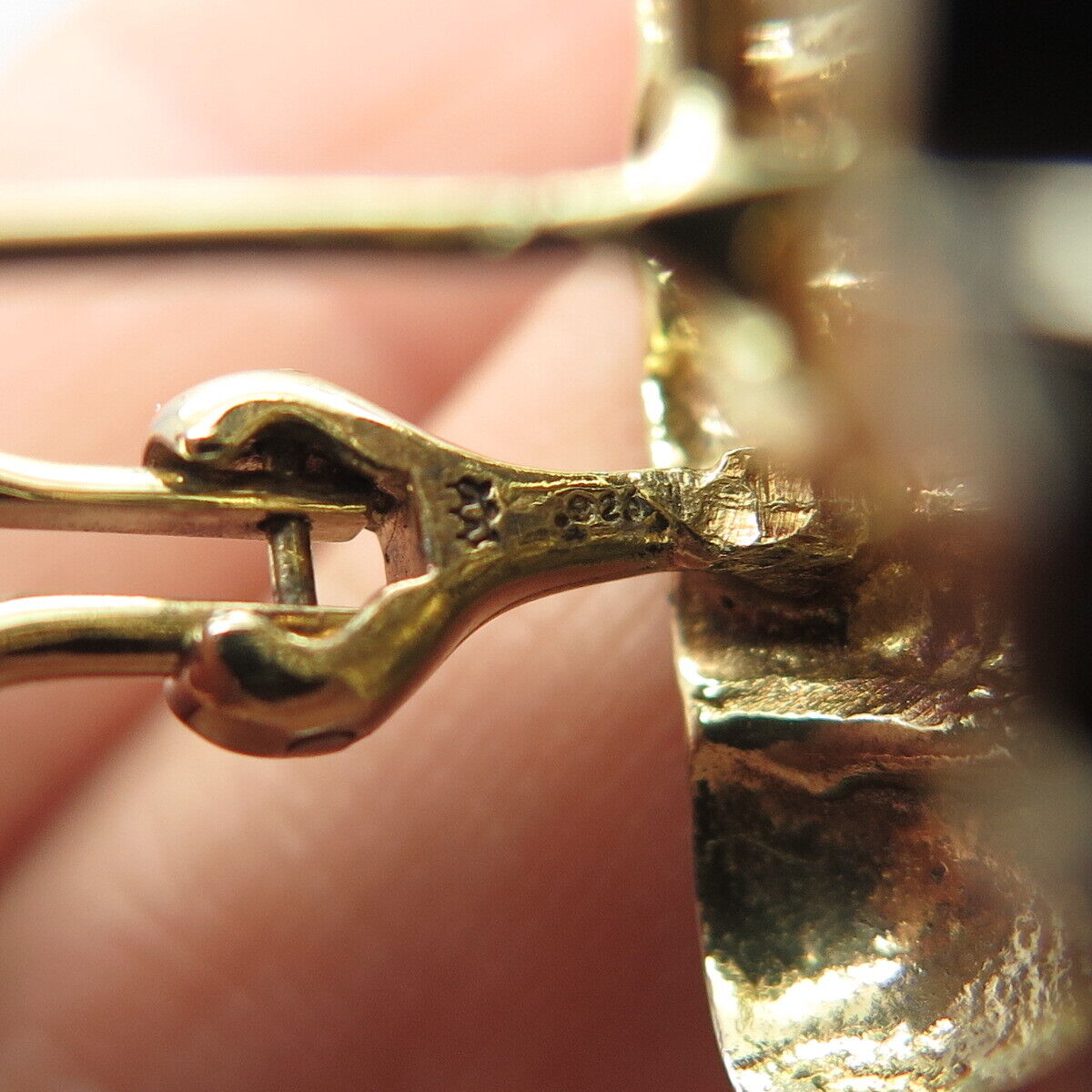 925 Sterling Silver Vintage 2-Tone Braided Earrings