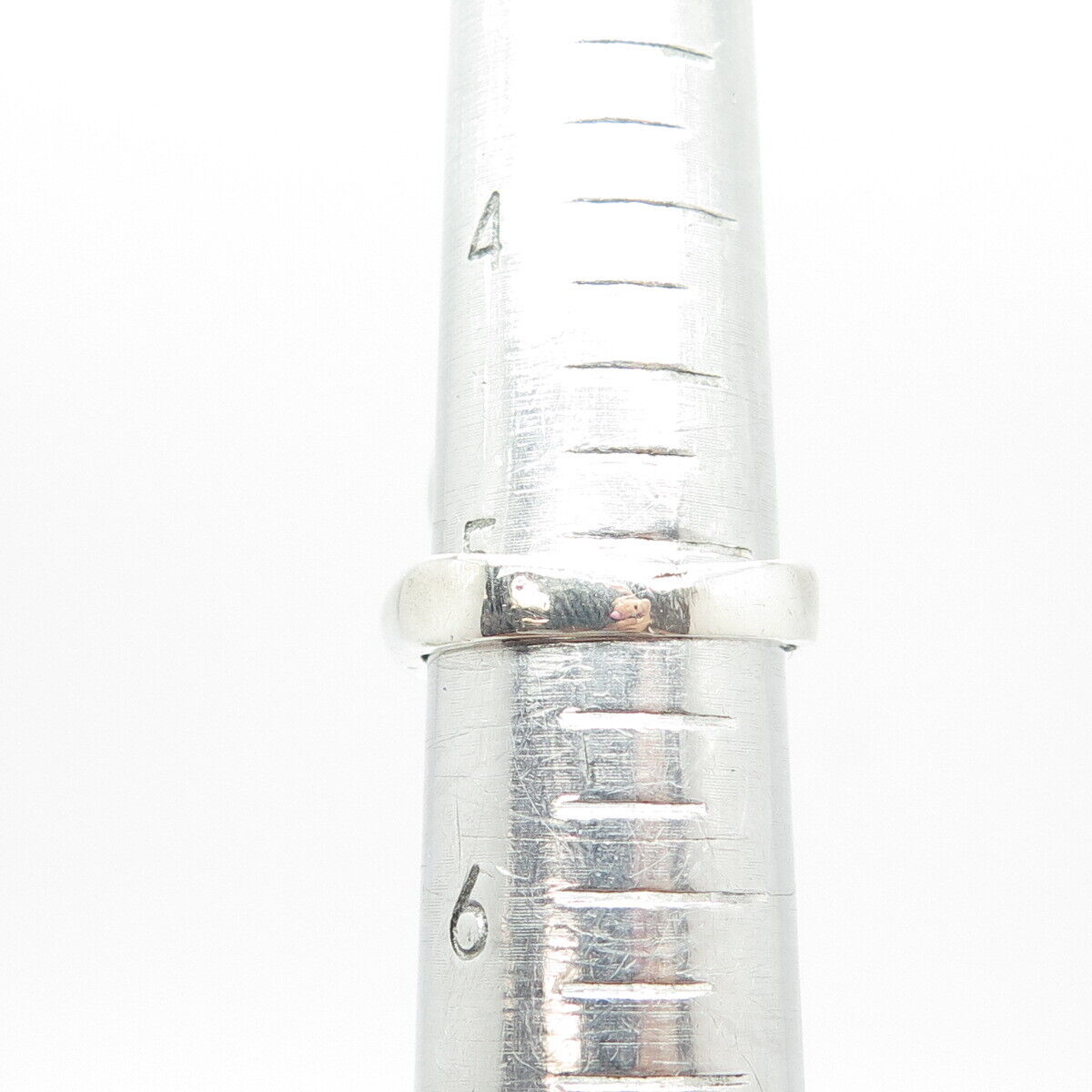 925 Sterling Silver Vintage Modernist Ring Size 5.25