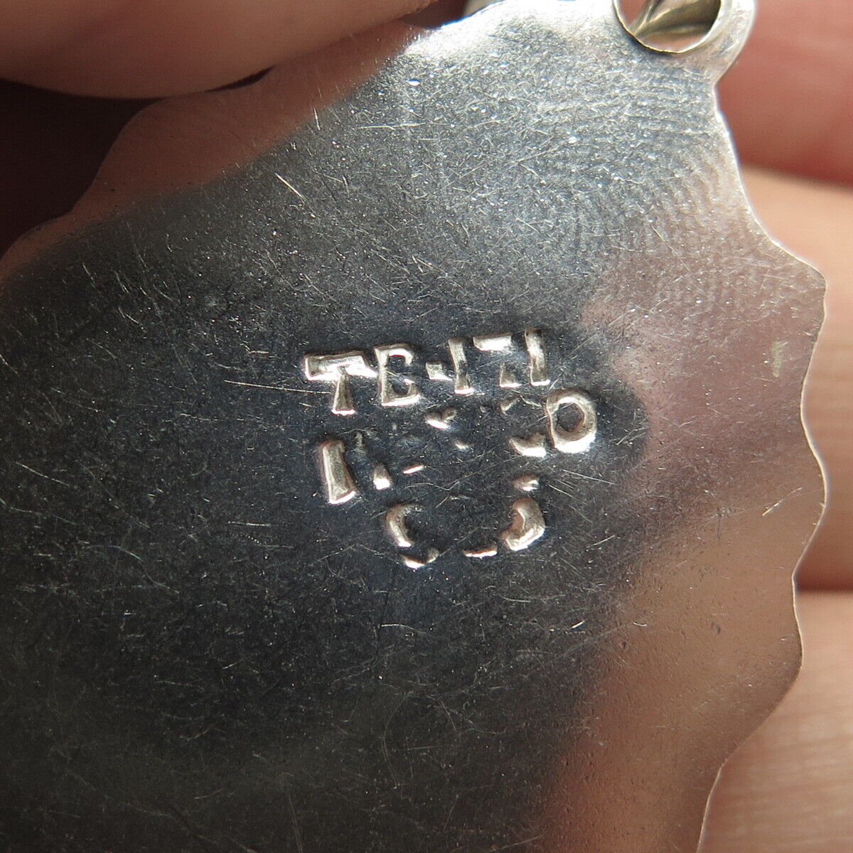 925 Sterling Silver 2-Tone Vintage Mexico Flower Pendant