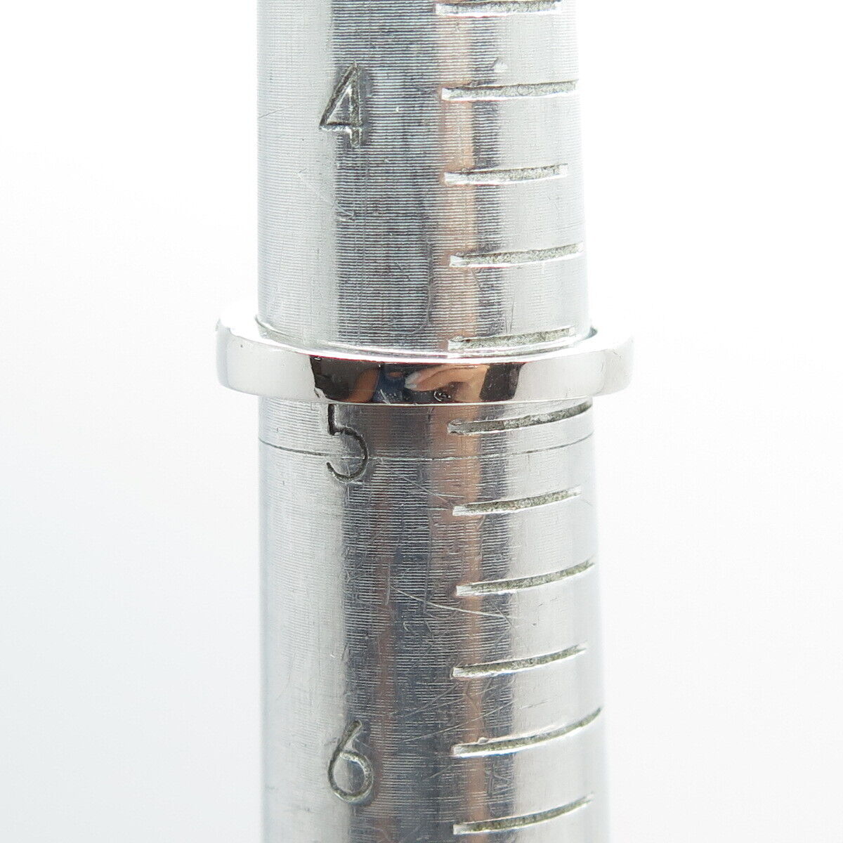 925 Sterling Silver Round & Heart-Cut C Z Promise Ring Size 5