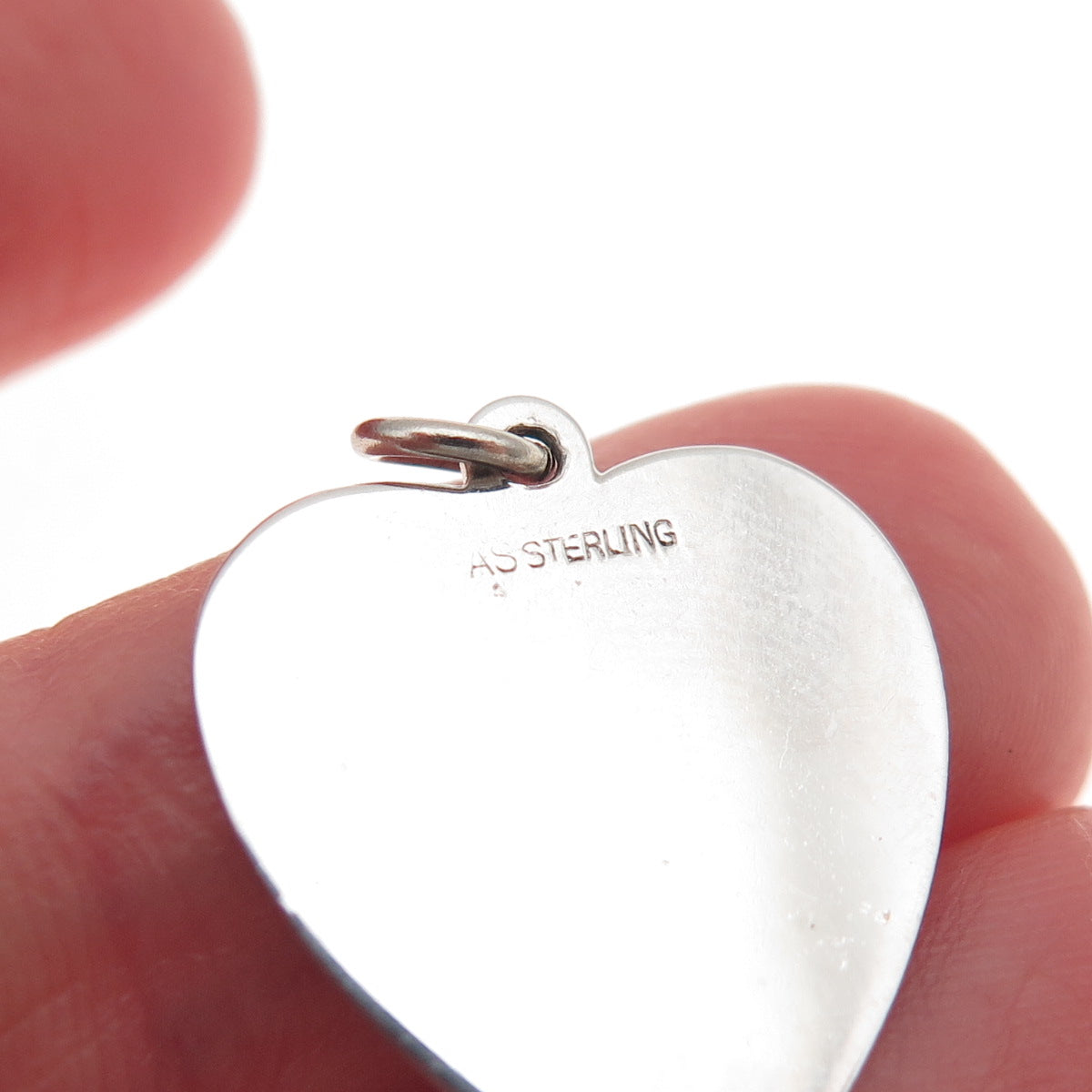 925 Sterling Silver Vintage Reno Nevada Lucky Dice Heart Charm Pendant