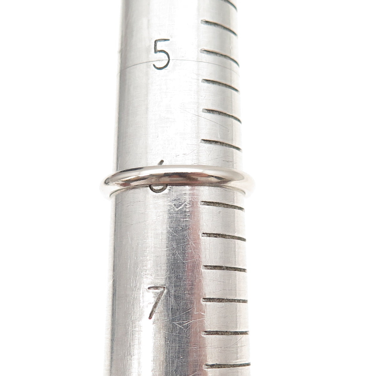 925 Sterling Silver Vintage Classic Wedding Band Ring Size 6