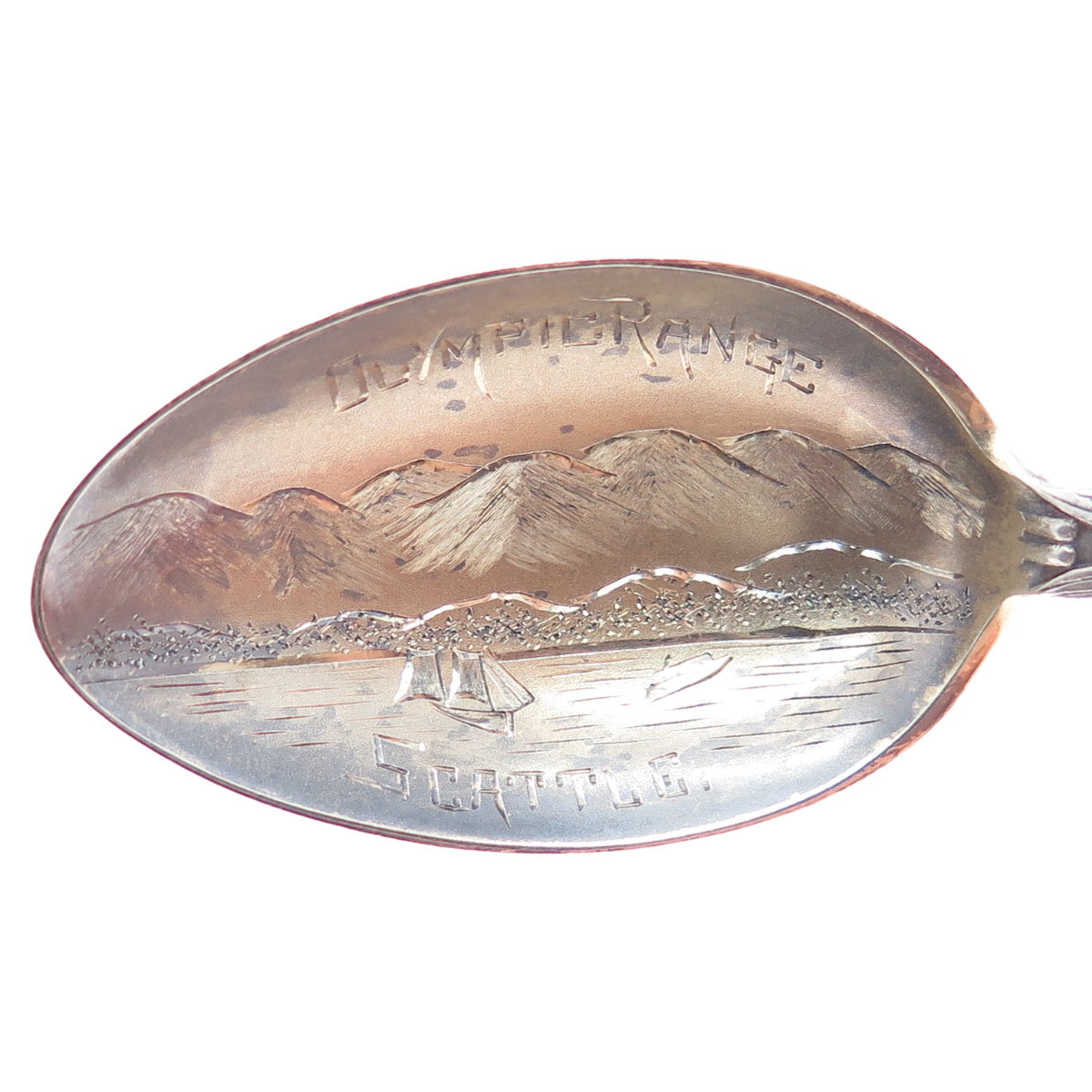 JOSEPH MAYER Sterling Vintage Olympic Range Seattle States & Cities Coffee Spoon