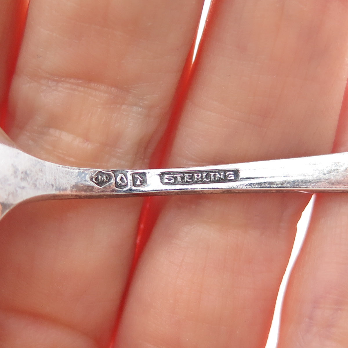 CHARLES M. ROBBINS 925 Sterling Silver Antique Art Deco Bermuda Coffee Spoon