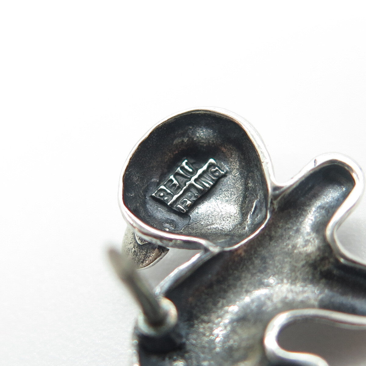 BEAU 925 Sterling Silver Vintage Cat / Kitty Lapel Pin