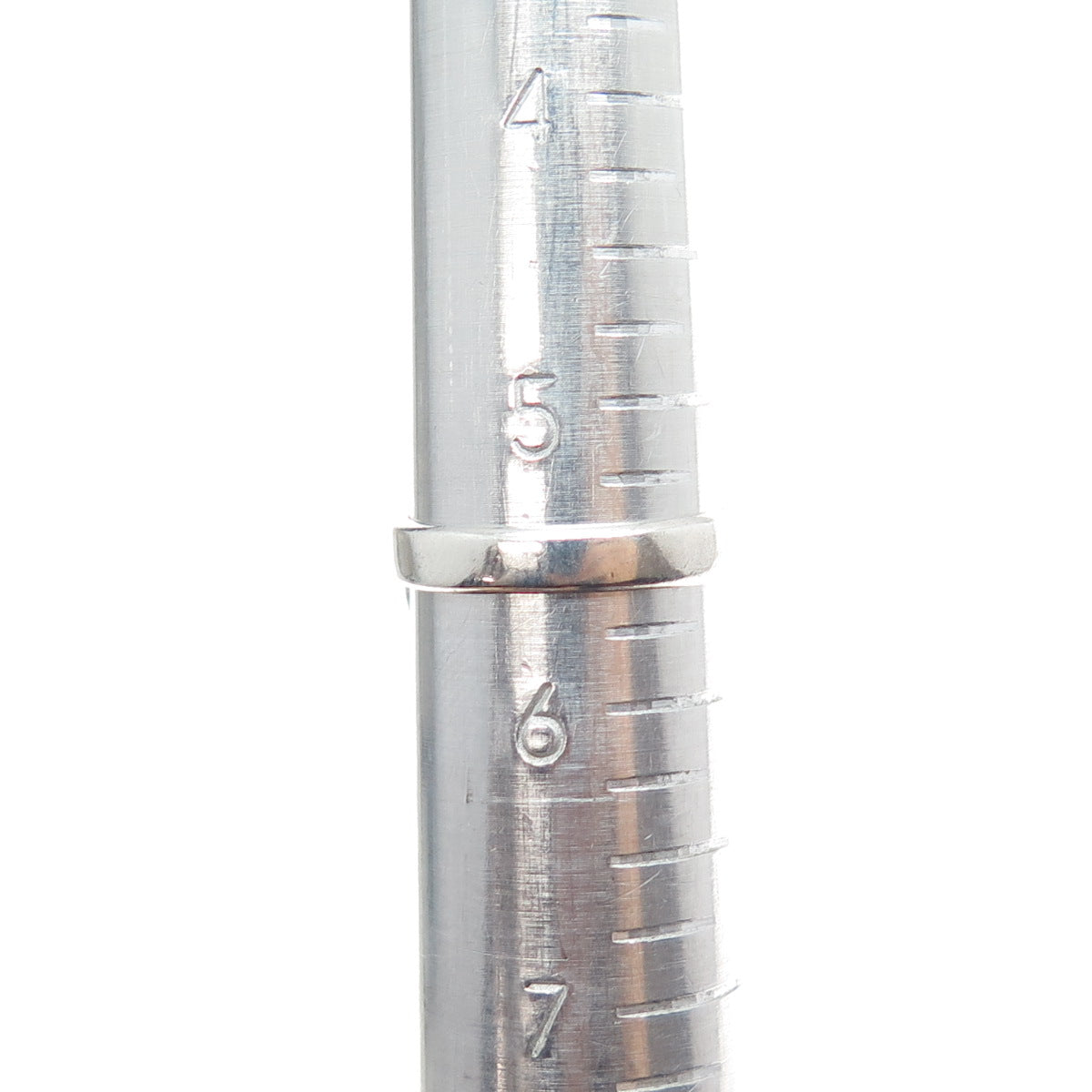 Rob Livingston Navajo Old Pawn Sterling Silver Vintage MOP Feather Ring Size 5.5