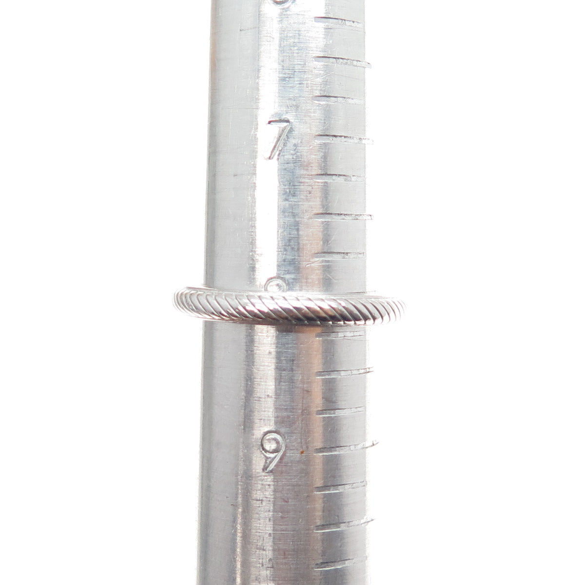 JUDITH RIPKA 925 Sterling Silver Band Ring Size 8.25