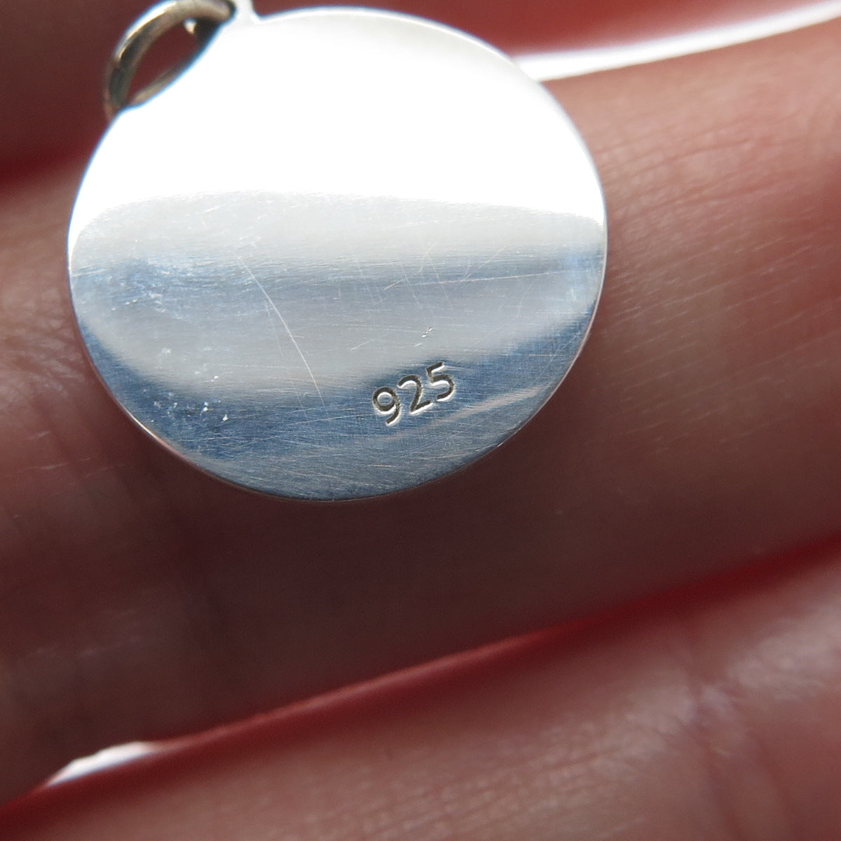 925 Sterling Silver Enamel Dog & Cat Friendship Round Minimalist Charm Pendant