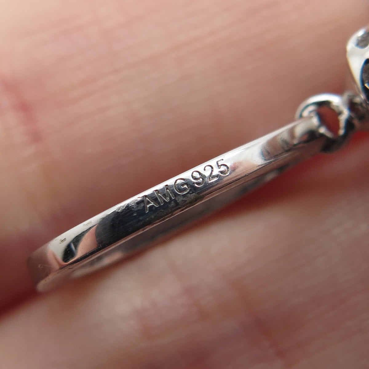 925 Sterling Silver Round-Cut C Z Ice Cream 3D Charm Pendant