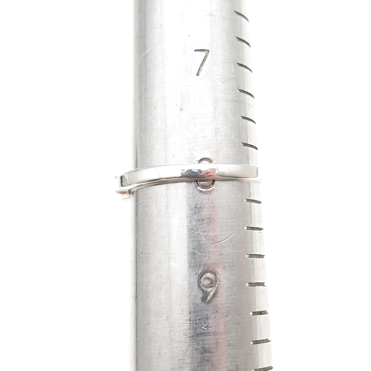 925 Sterling Silver Round-Cut C Z Half Eternity Band Ring Size 8