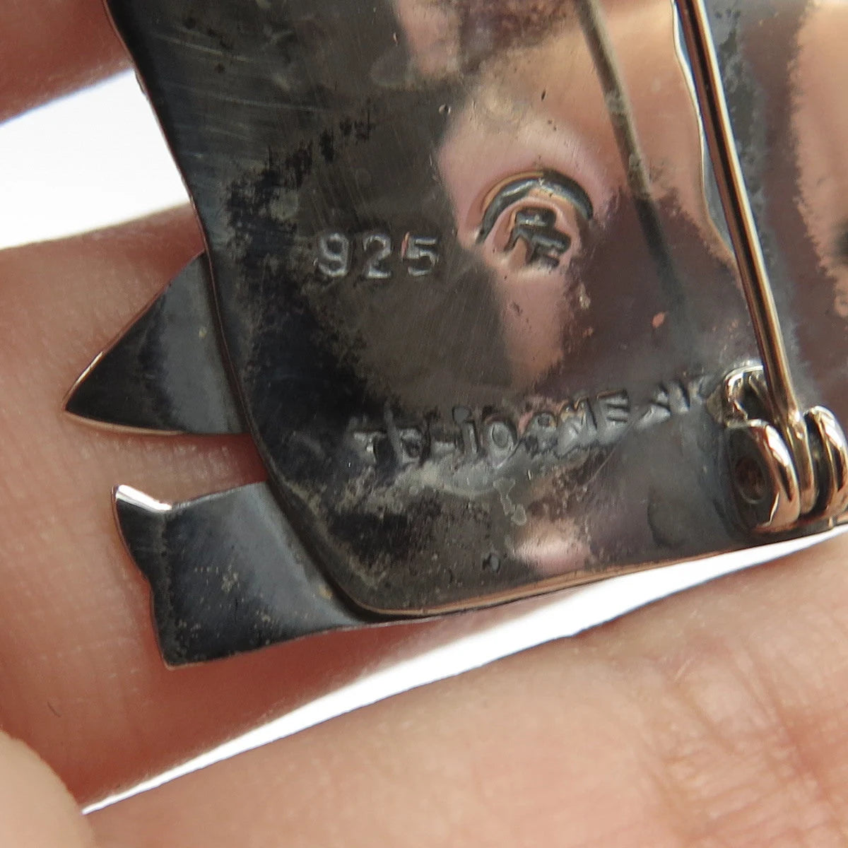 925 Sterling Silver Vintage Mexico Surfing Pin Brooch