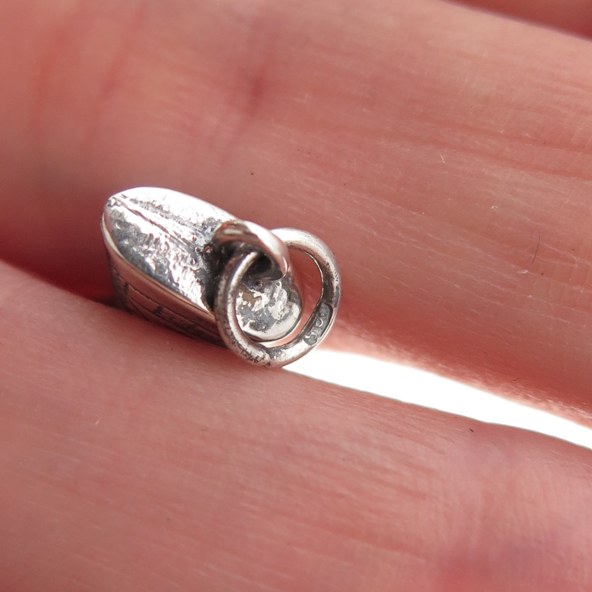 925 Sterling Silver Vintage Egyptian Nefertiti Oxidized Mini Charm Pendant