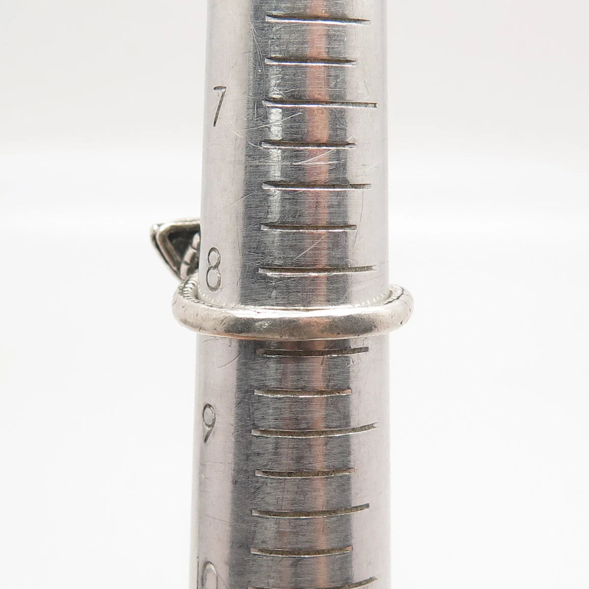 925 Sterling Silver Vintage Cobra Wrapped Ring Size 8.5